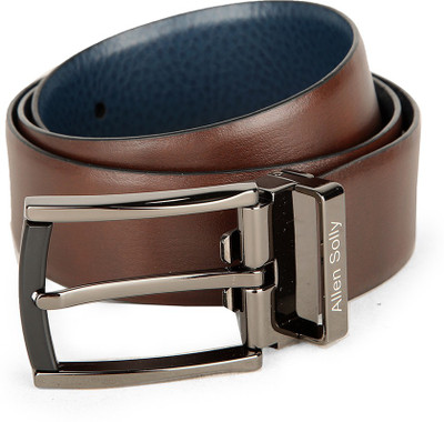 

Allen Solly Men Brown Genuine Leather Belt, Blue