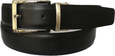 

LEX TAVIS Men Formal, Evening, Party, Casual Black Artificial Leather Reversible Belt, Black;brown