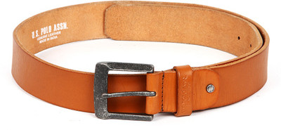 

U.S. Polo Assn Men Tan Genuine Leather Belt