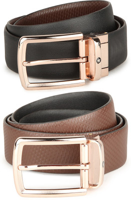 

Louis Philippe Men Black Genuine Leather Belt