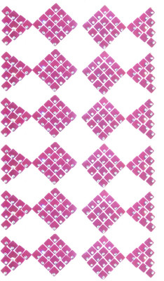 

Shri Ji Collection MAROON SQUARE STONE BINDI 6 PACK Forehead Pink Bindis(Square Bindi)