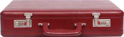 

OBANI Faux Leather Expandable Briefcase Medium Briefcase - For Men(Maroon)