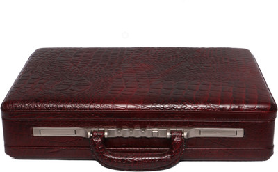 

OBANI Genuine Leather Expandable Briefcase Medium Briefcase - For Men(Maroon)