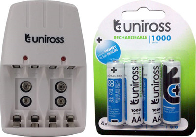 

Uniross 9v With 1000 4pl Camera Battery Charger(Multicolor)