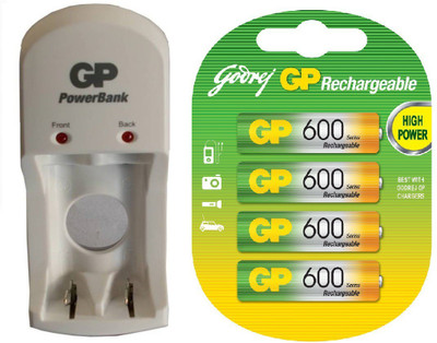 

Godrej S350 With 600 AAA 4pl Camera Battery Charger(White , Green)