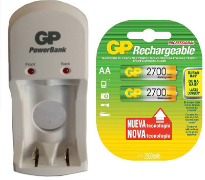 

Godrej S350 With 2700 AA 2pl Camera Battery Charger(White , Green)