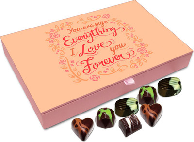 

Chocholik Gift Box - You Are My Everything. I Love You Forever Chocolate Box - 12pc Truffles(144 g)