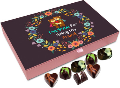 

Chocholik Gift Box - Thankyou For Being My Friend Chocolate Box - 12pc Truffles(144 g)