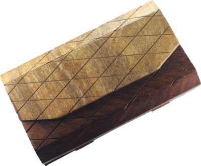 

PRIYAROSE Formal Brown Clutch