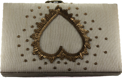 

PRIYAROSE Formal Grey Clutch