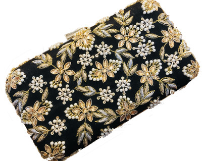 

Craftbazaar Party Black Clutch