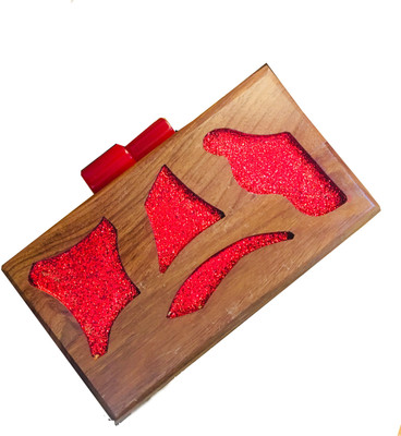 Craftbazaar Party Brown Clutch