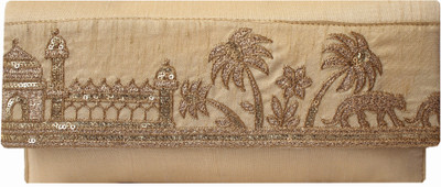 

Milan's creation Party Gold Clutch