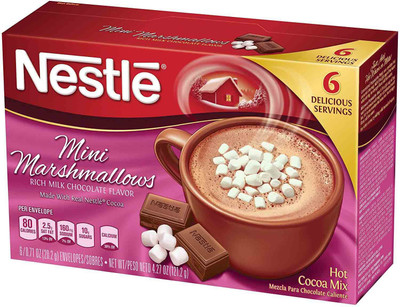 

Nestle Hot Cocoa Mix, Mini Marshmallows Rich Milk Chocolate Flavor - 121.2g (4.27oz) Instant Coffee 121 g