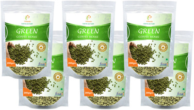 

Vihado Premium Green Coffee Beans/ 100% Pure & Natural / 6 Pack of 200g Instant Coffee 1200 g(Pack of 6, Green Coffee Flavoured)
