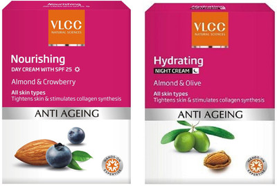 

VLCC Anti Ageing Nourishing Day Cream SPF 25 (50g) + Hydrating Night Cream (50g)(Set of 2)