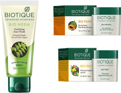 

BIOTIQUE BIO ANTI TAN KIT(Set of 3)