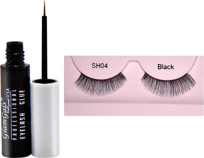 

GlamGals Stylish Eye Lashes with Glue Transparent 6.5 ml(Set of 1)