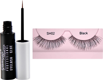 

GlamGals Stylish Eye Lashes with Glue Transparent 6.5 ml(Set of 1)