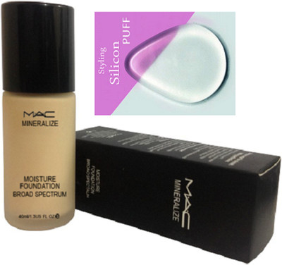 

styling Silicon Puff, Mac MIneralize Moisture Foundation Board Spectrum(Set of 2)