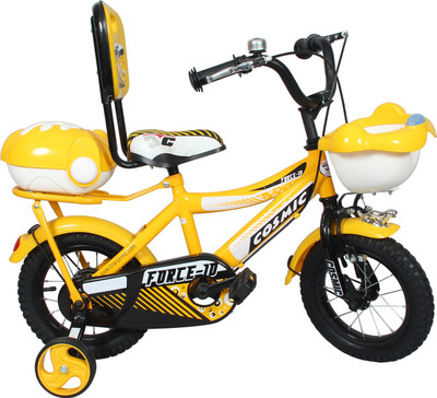 

COSMIC FORCE-10 KIDS BICYCLE 12-INCH YELLOW/WHITE 12 T Recreation Cycle(Single Speed, Yellow)