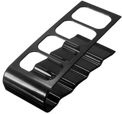

LS Letsshop 4 Compartments Metallic Body Remote Stand(Black)