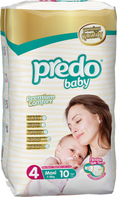 

Predo Baby MAXI Standard 7-18kg, Size 4, 10 pcs - L(10 Pieces)