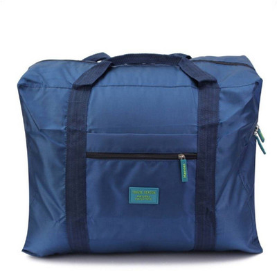 

care 4 (Expandable) Foldable Big Travel Carry On Organizer Travel Duffel Bag Travel Duffel Bag(Blue)