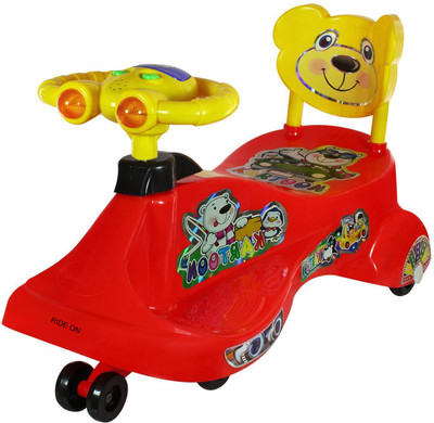 

Pandaoriginals Car Non Battery Operated Ride On(Maroon), Red