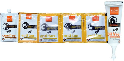 

VLCC Anti Tan Facial Kit (Fades Tan and Soften Sun Exposed Skin) 60 g(Set of 6)