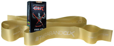 

Thera-Band Latex Free CLX Consecutive Loops,Individual 5 Foot Pre-Cut, 9 Loops, Max Elite, Gold Resistance Band(Gold, Pack of 1)