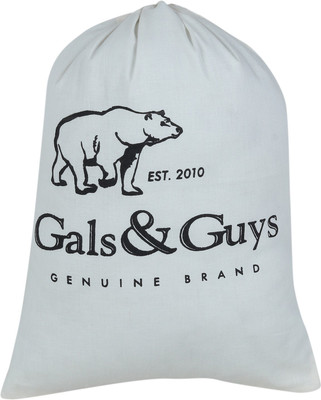 

ULTRALITE Gals & Guys Draw String Cotton Bag (Color White) Grocery Bag(White)