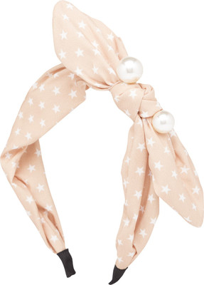 Globus Star Motif Bow Hair Band Hair Band(Brown)