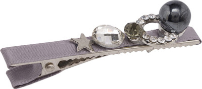 

Globus Embellished French Barrette Hair Clip Hair Clip(Grey)