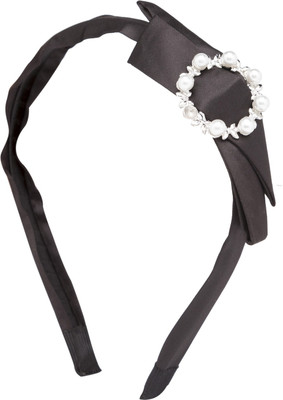 Globus Embellished Bow Motif Hair Band Hair Band(Black)