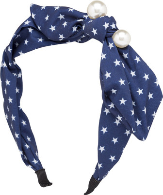 

Globus Star Motif Bow Hair Band Hair Band(Blue)