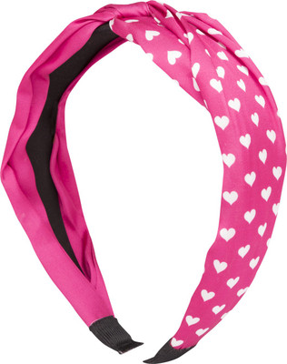 Globus Star Motif Twisted Fabric Hair Band Hair Band(Pink)