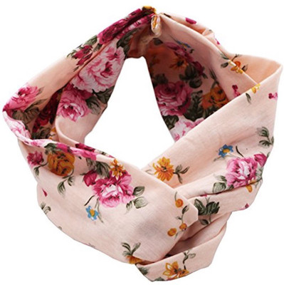 

Gugzy Women Headband Boho Floral Style Criss Cross Head Wrap Hair Band Head Band(Multicolor)