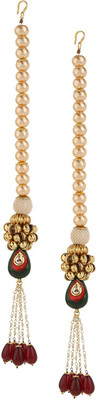 

Sri Shringarr Fashion Fancy Hair Accessory/Hair Brooch/Hair Jewellery for Women Hair Chain(Gold)