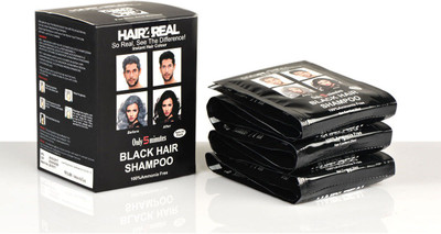 

Hair4Real Ammonia Free Shampoo Based Instant 5 Minute Black Hair Color with Gloves Free Hair Color(Black)