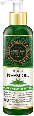 

Morpheme Remedies Pure Organic Neem Oil (ColdPressed & Undiluted) Hair Oil(120 ml)