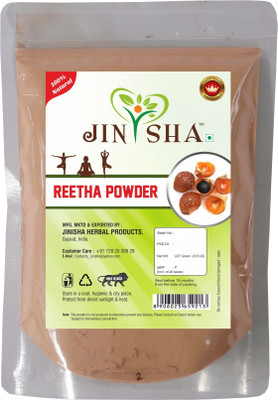 

jinisha Herbal Products Natural Aritha Nuts (SAPINDUS MUKOROSSI) Powder for Silky Smooth Hairs Naturally â Pack of 1 (227 Grams)(227 g)