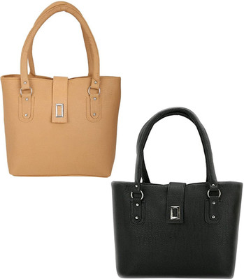 

SALEBOX Shoulder Bag(Tan, Black), Black;tan