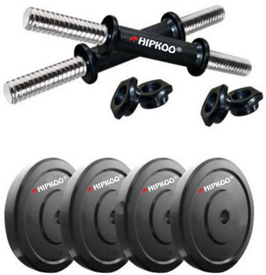 

Hipkoo GYM COMBO 4 PVC PLATES 1KG EACH (4KG) & 2 RODS Gym & Fitness Kit