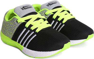 

Xpert Boys & Girls Lace Running Shoes(Black, Black;green