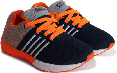 

Xpert Boys & Girls Lace Running Shoes(Blue, Blue;orange
