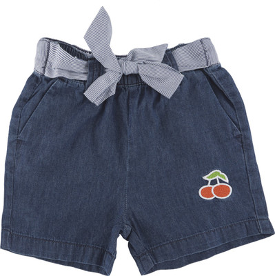 

Chirpie Pie by Pantaloons Short For Girl's Casual Solid Cotton(Blue, Pack of 1