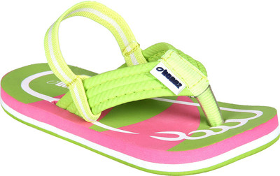 

Beanz Boys Slip On Slipper Flip Flop(Green, Green/pink/green