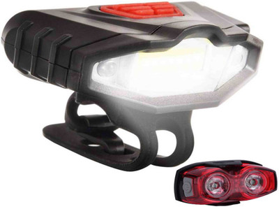 

ShivExim USB Rechargeable Super Bright Front Light with Red Warning Light LED Front Rear Light Combo(Multicolor), Multicolour