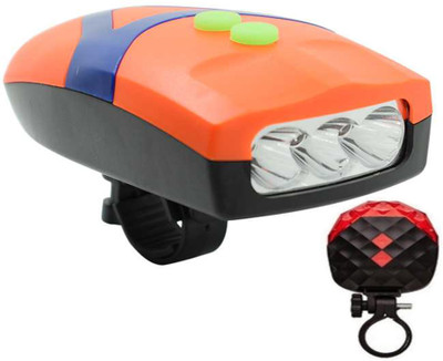 

ShivExim Bicycle Front Light Within Horn AND Tail Laser LED Front Rear Light Combo LED Front Rear Light Combo(Multicolor), Multicolour